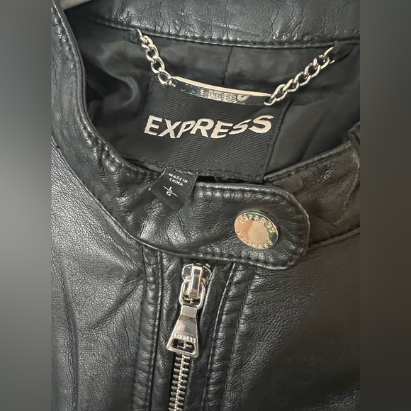 Express Women’s Faux Leather Moto Jacket - Picture 2 of 16